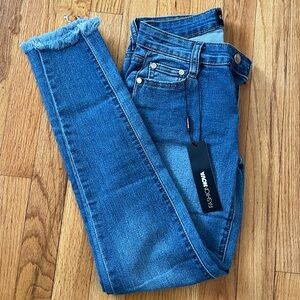 Fashion Nova Distressed Blue Jeans